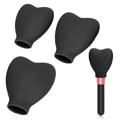 MAYCREATE Makeup Brush Cover 3 Sizes Set, Silicone Travel Dustproof Covers for Makeup Brushes, Reusable Foundation Brush Protector Cap, Universal for Single & Multi-fit (Brush Not Included) MAYCREATE Makeup Brush Cover 3 Sizes Set, Silicone Travel Dustproof Covers for Makeup Brushes, Reusable Foundation Brush Protector Cap, Universal for Single & Multi-fit (Brush Not Included)